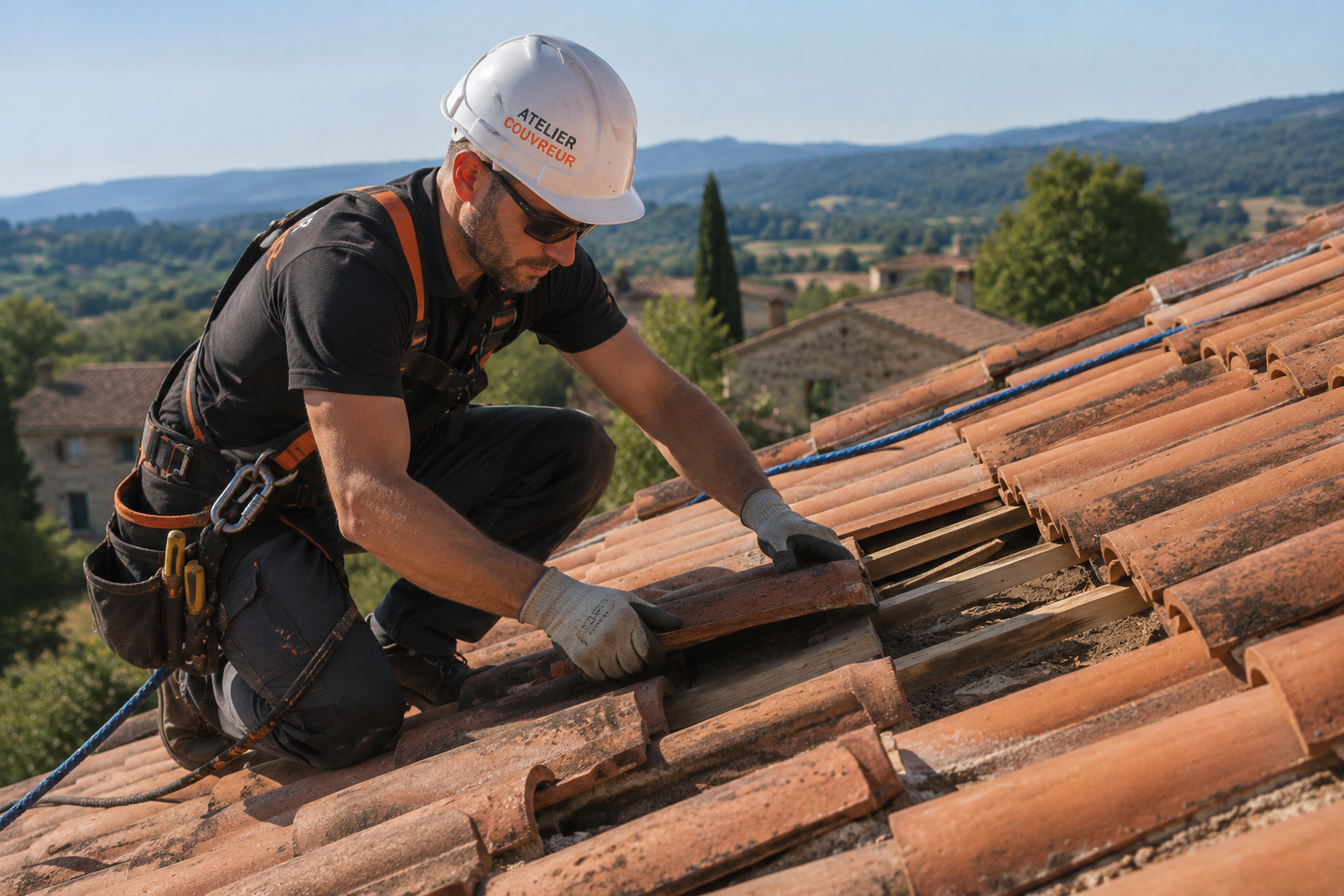 Intervention remplacement de tuiles